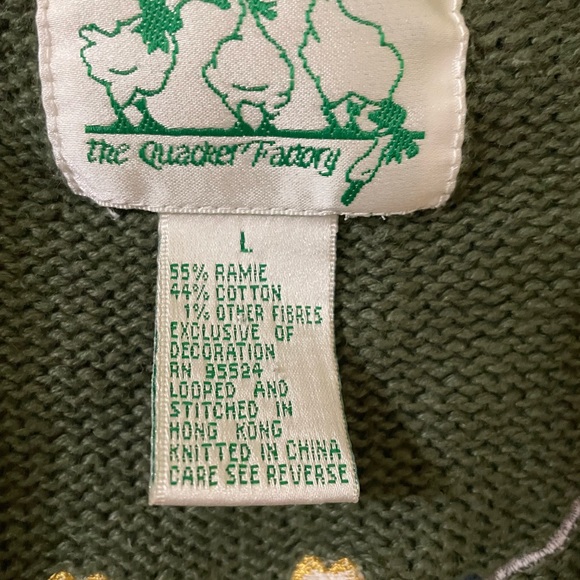Adorable Vintage Quacker Factory Cardigan Grandma Sweater - Picture 6 of 9